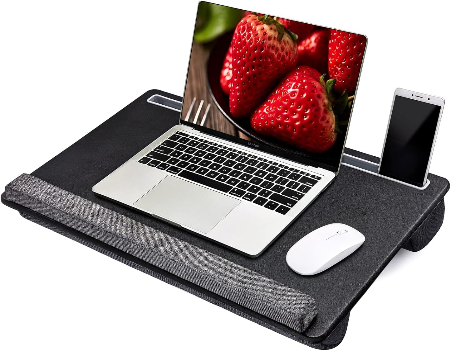 Extra Large Lap Laptop Desk with Full PU Mouse Pad for Comfort