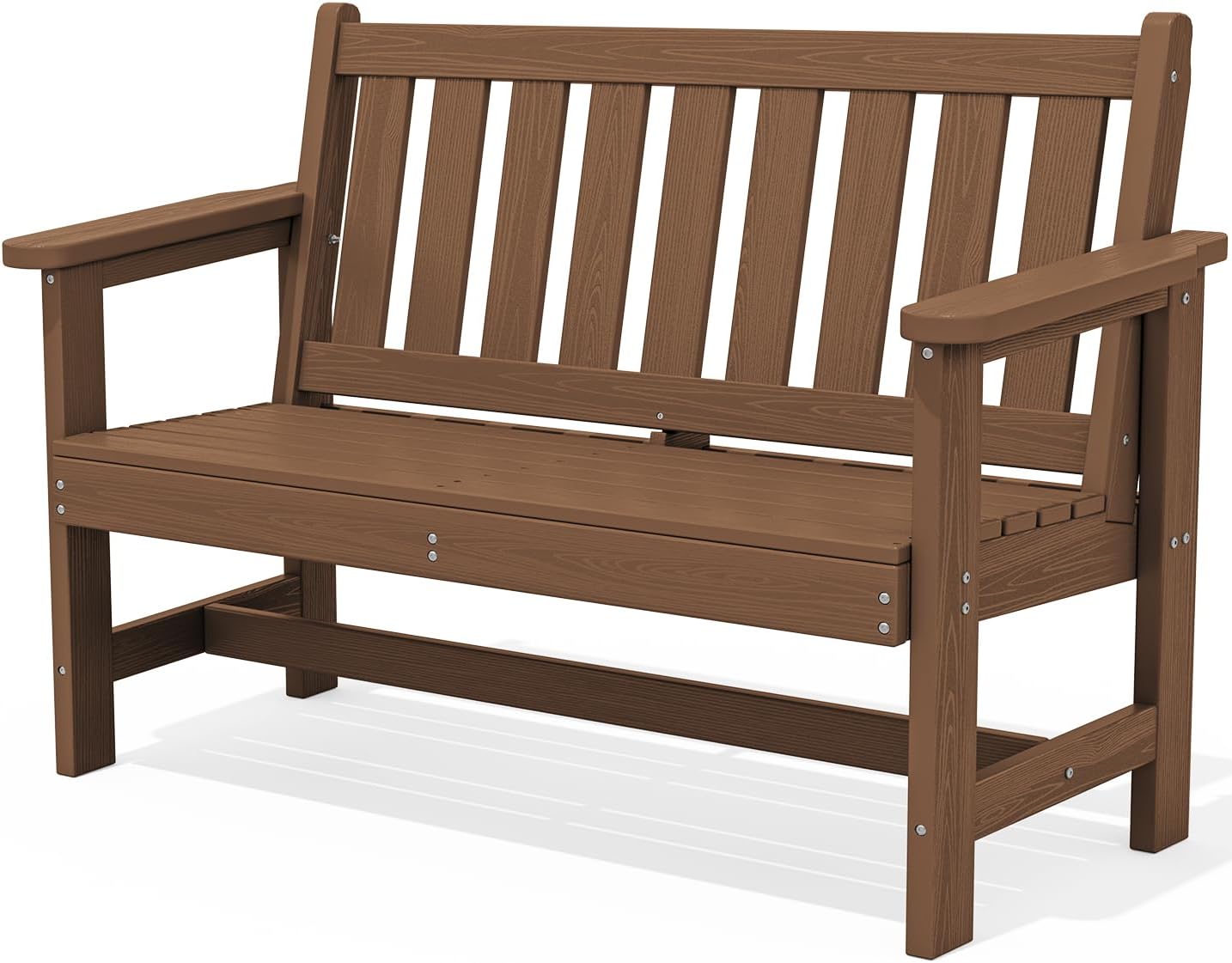 SERWALL Outdoor Bench for Two, Weatherproof and Durable Design