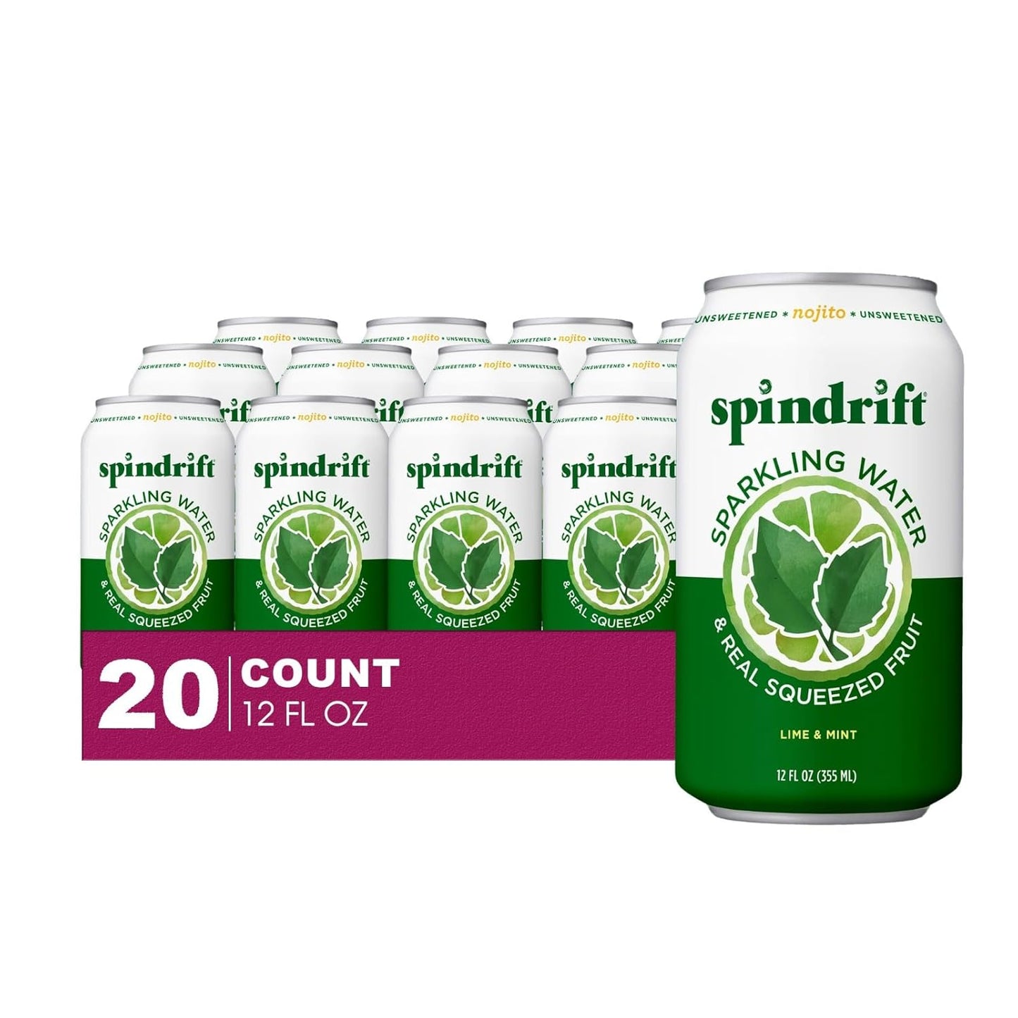 Spindrift Nojito Lime & Mint Sparkling Water 20-Pack Review