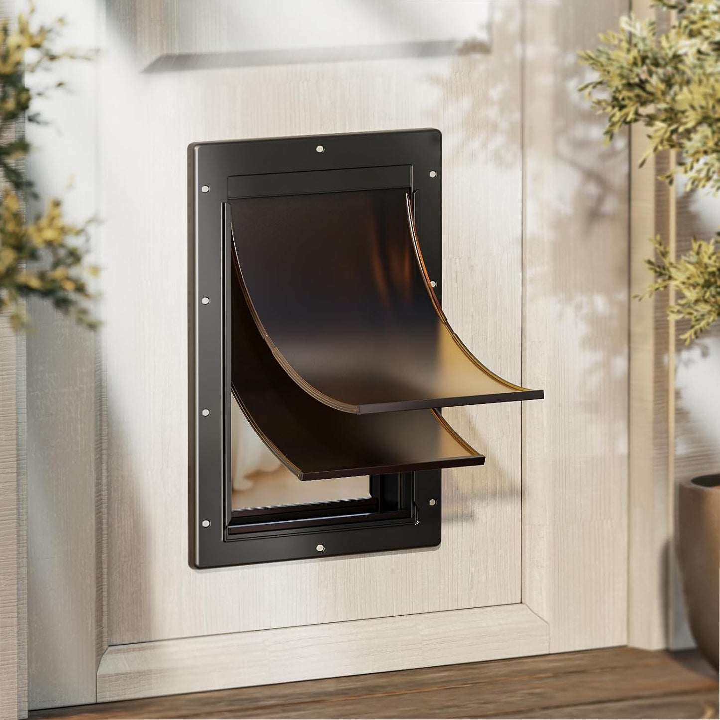 Never Rust Plastic Dog Door for Easy Install in Any Door