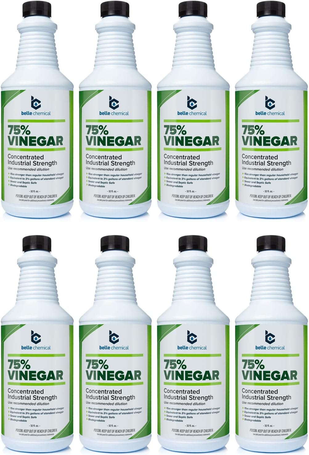 75% Pure Vinegar - Concentrated Industrial Grade for Cleaning