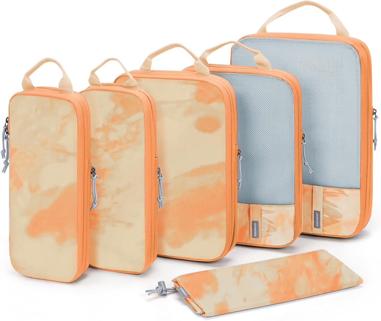 BAGSMART Compression Packing Cubes for Travel - Space Savers