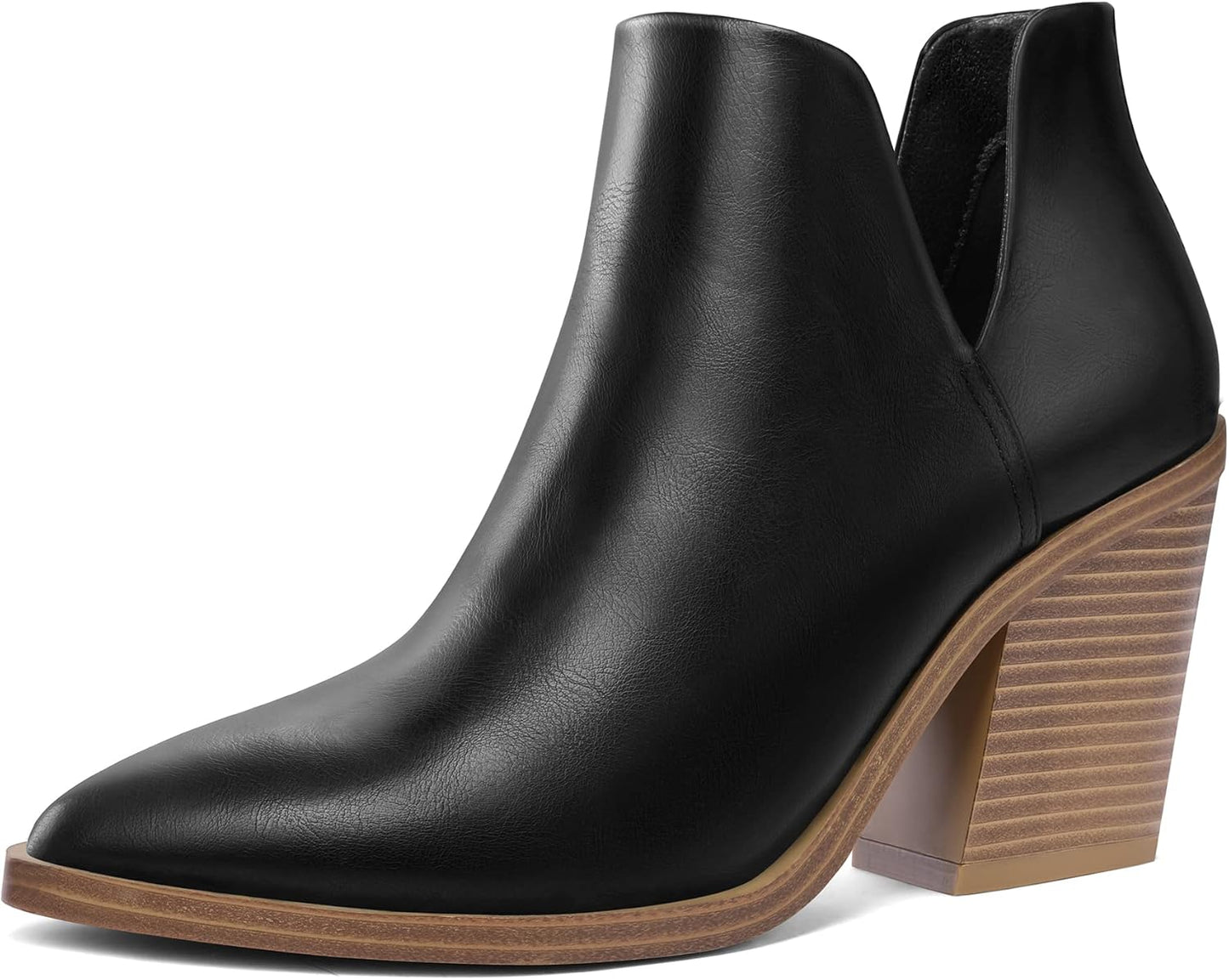 Stylish Women's Ankle Boots with Cutout Design and Comfort