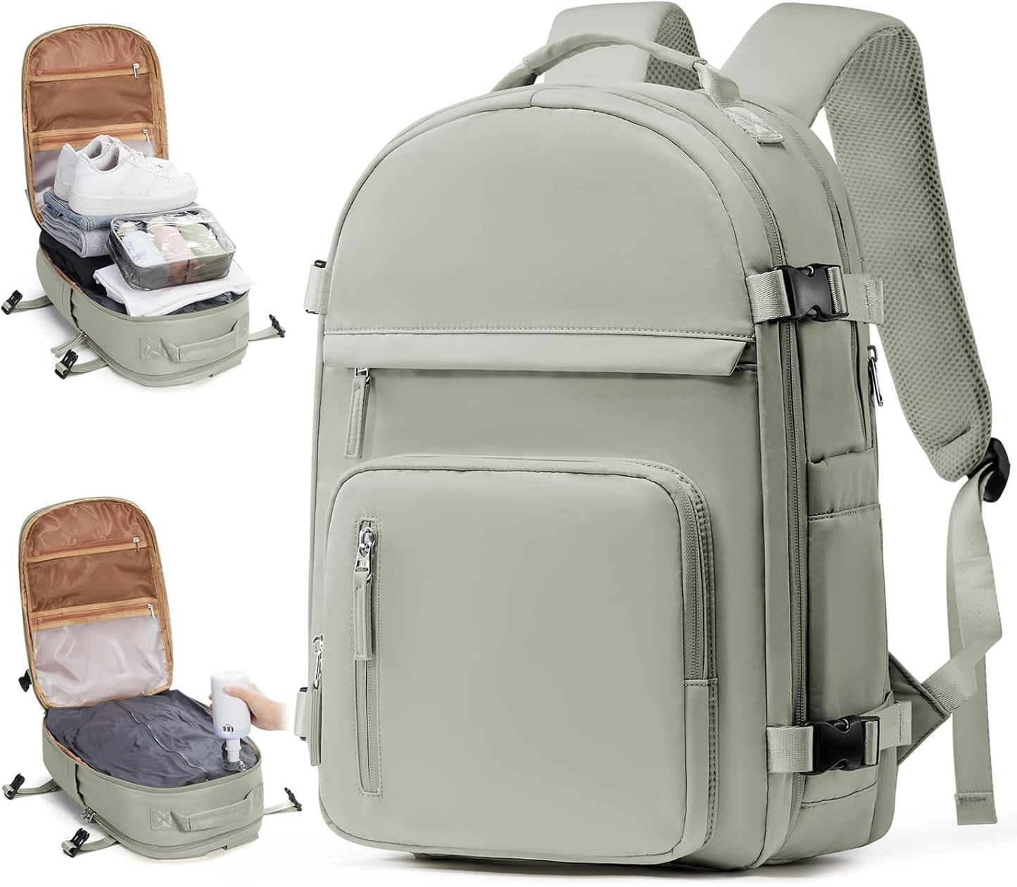Coofay Vacuum Backpack Travel with Pump for Easy Packing