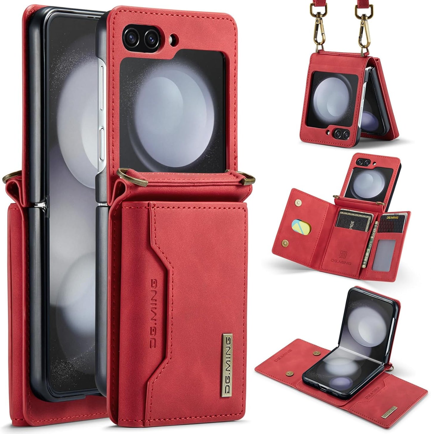 Samsung Galaxy Z Flip 6 Case with Crossbody Wallet Design