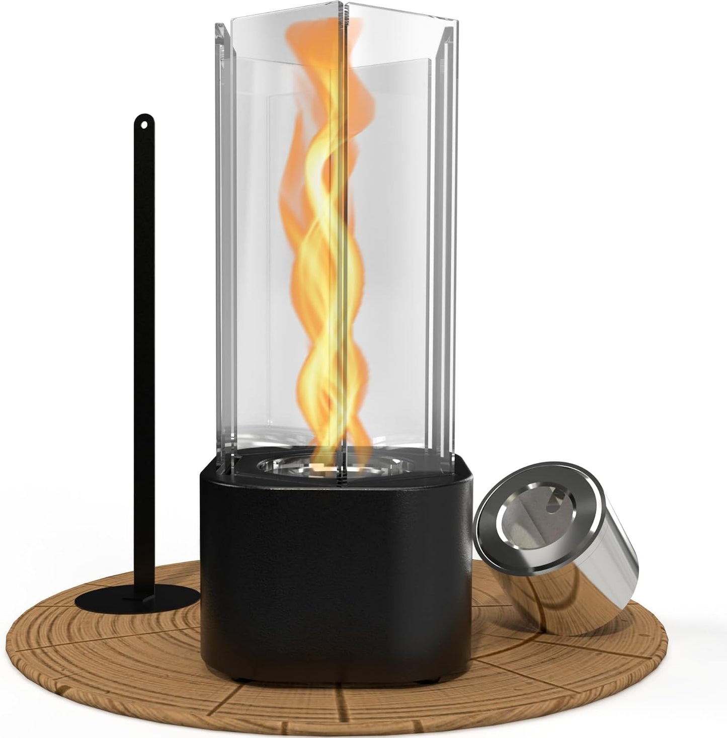 Tornado Tabletop Fire Pit with Large Burner for Indoor/Outdoor Use