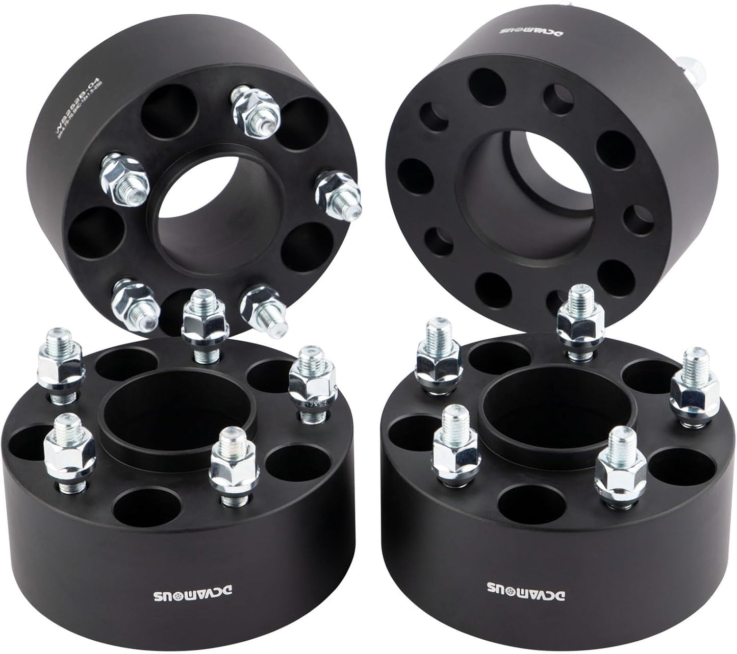 DCVAMOUS 4PC Black 3 Inch Hubcentric Wheel Spacers for Chevy