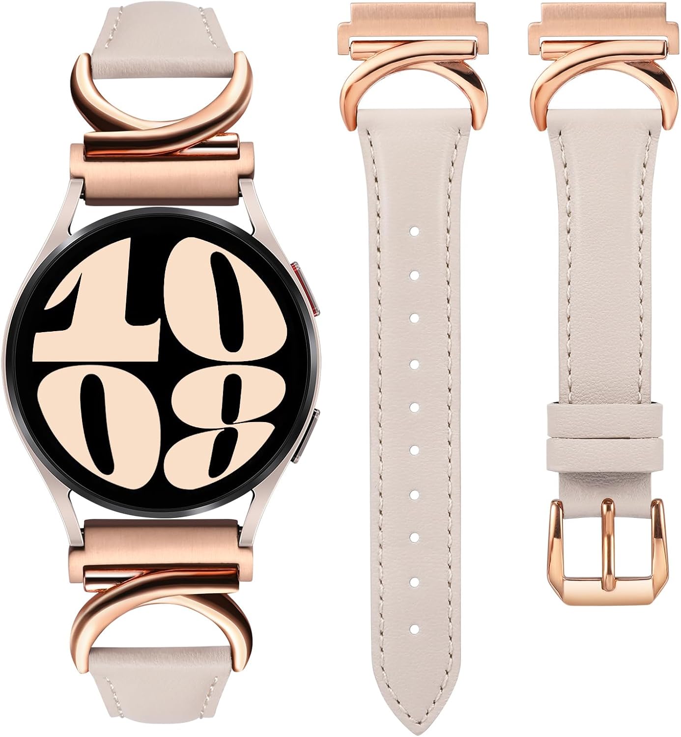 Stylish Slim Leather Band for Samsung Galaxy Watch Women