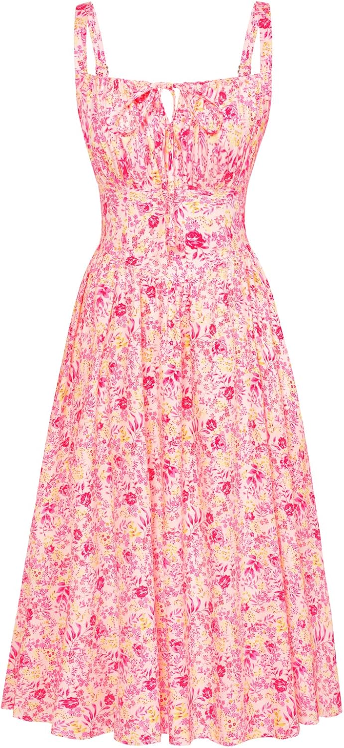 Floral Printed Corset Dress for Stylish Summer Outfits