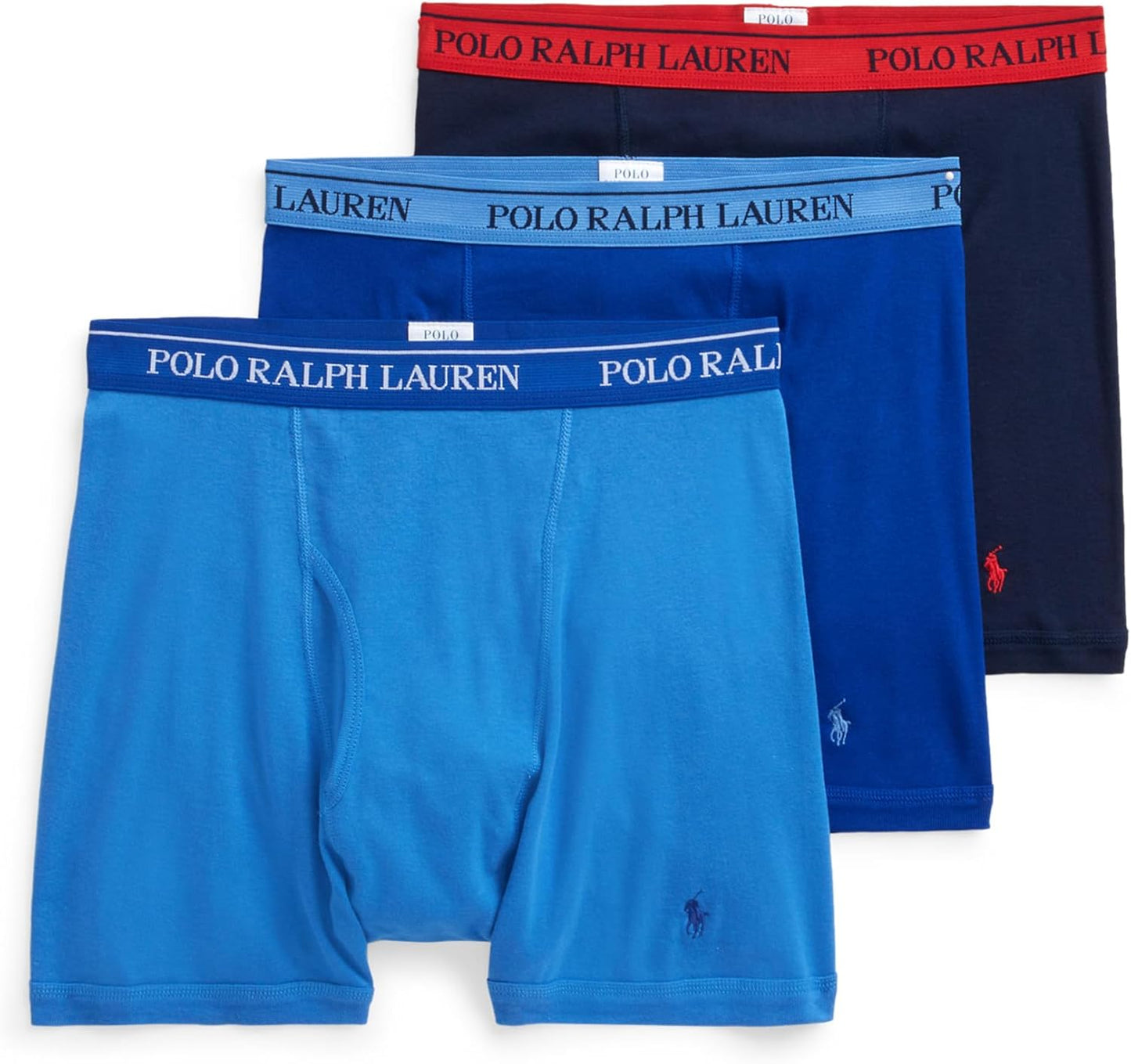 POLO RALPH LAUREN Men's Classic Fit Cotton Boxer Briefs 3-Pack