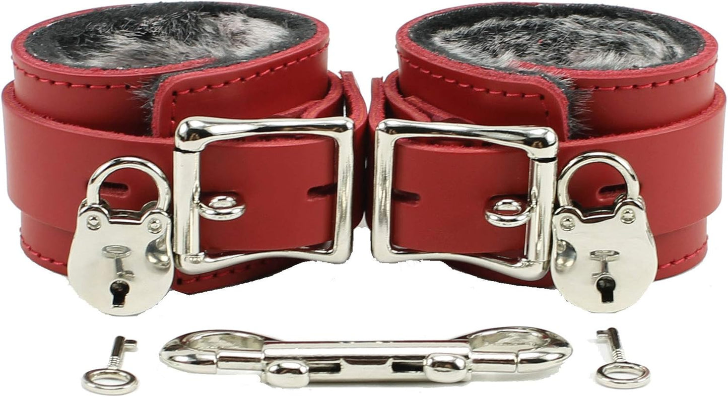 Atlas Wrist or Ankle Cuffs with Plush Fur Lining and Durability