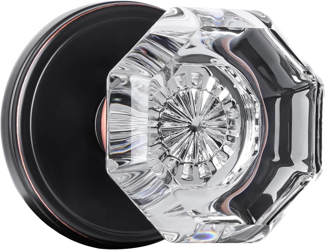 Crystal Door Knobs Interior for Vintage Passage Glass Design