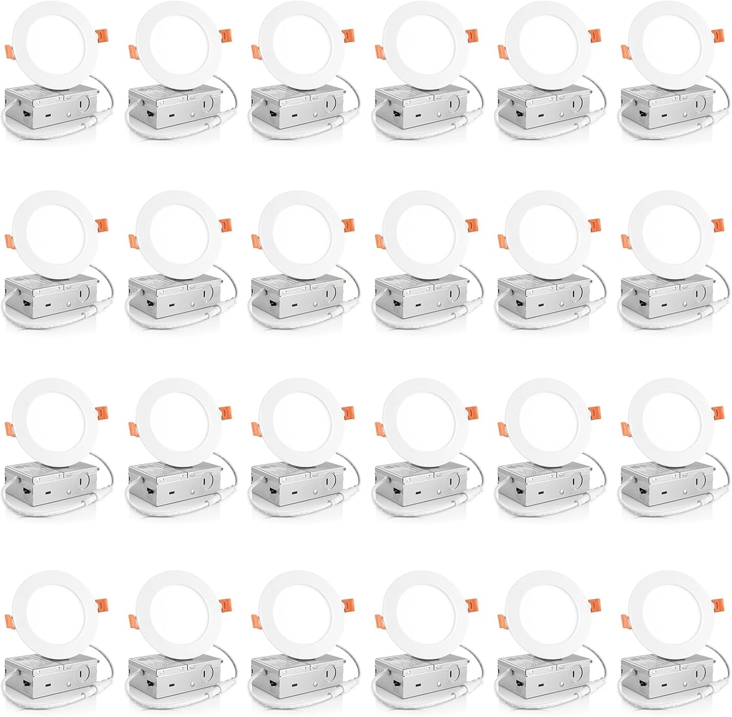 Ultra-Thin 4 Inch LED Recessed Ceiling Light with 5CCT Options