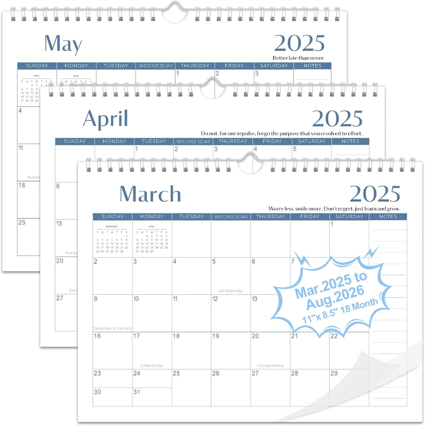 Gannyfer 2025-2026 18-Month Wall Calendar: Perfect Planner!
