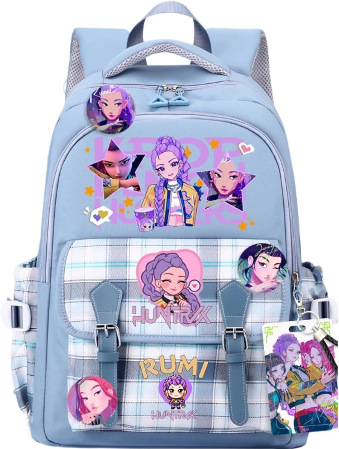 K-POP Backpack with Cute Accessories for Travel and School