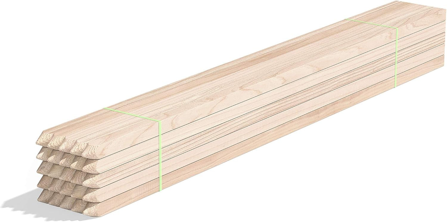 3 Ft Wooden Garden and Sign Post Stakes for All Plants