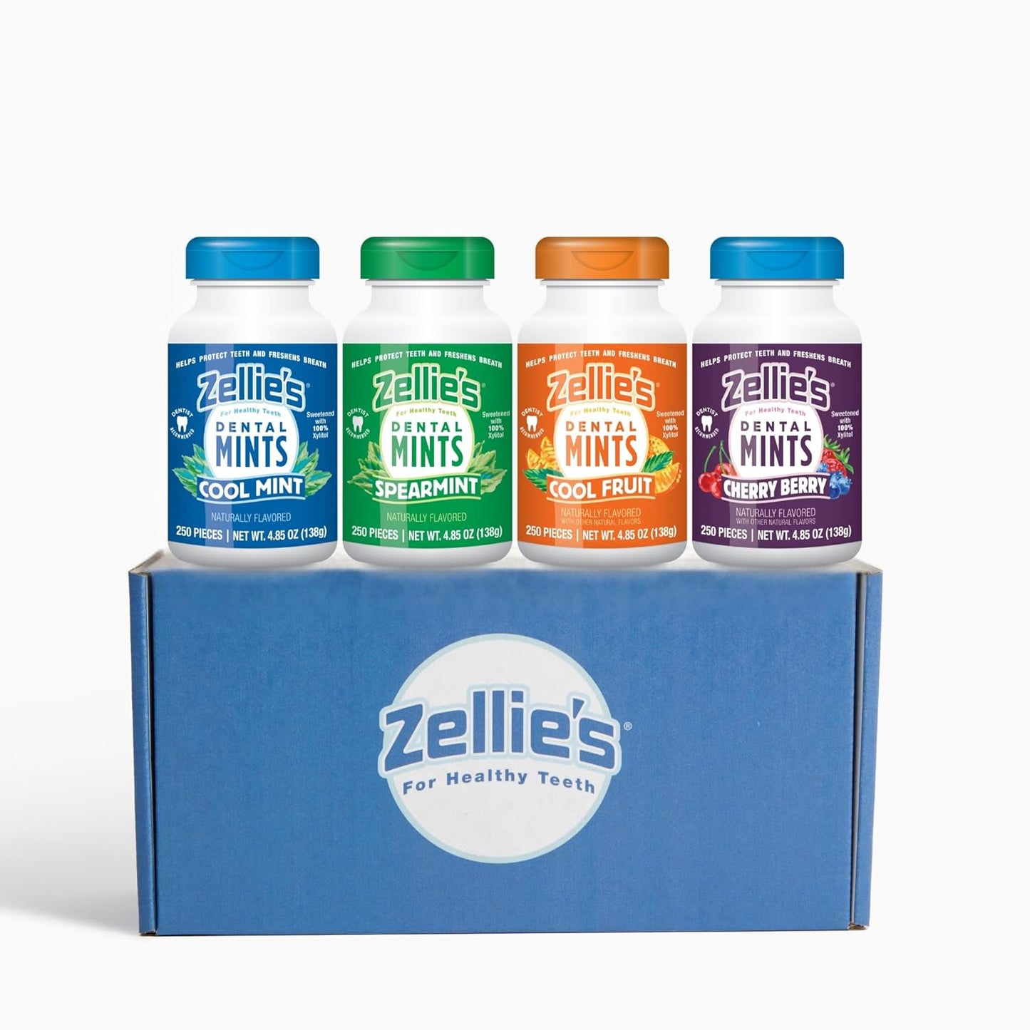 Zellies Mint Gift Set with 100% Xylitol for Oral Health