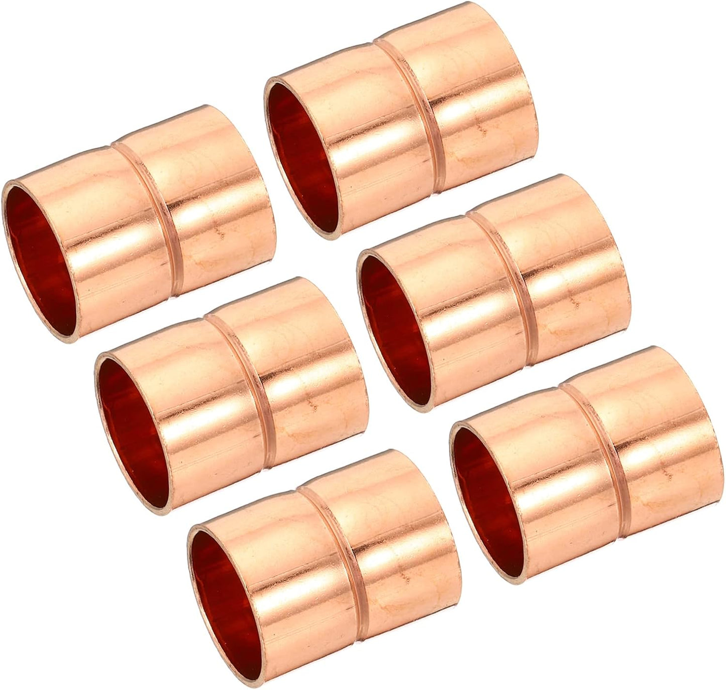 4-Pack PATIKIL 0.71 Copper Couplings - Leak-Free Plumbing Solution