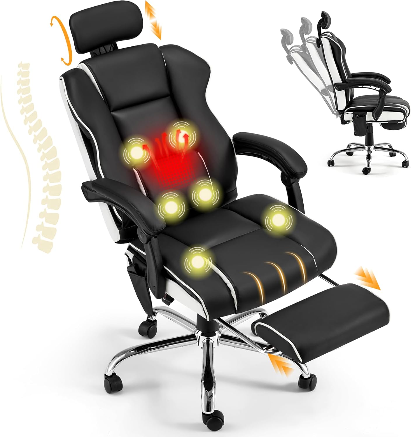 Ultimate Comfort: HOMREST Heated Massage Office Chair