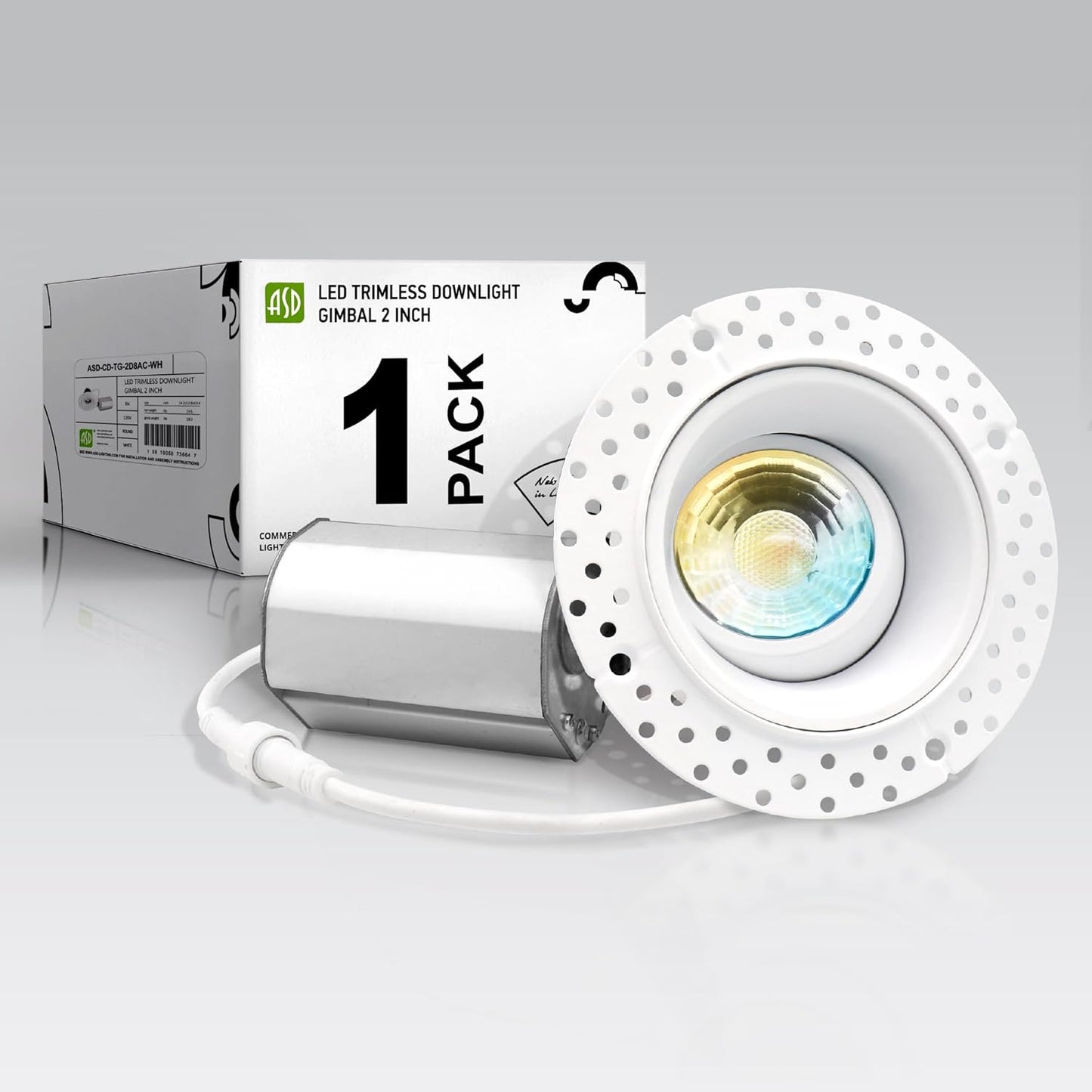 ASD Trimless Gimbal LED Recessed Lighting for Modern Spaces