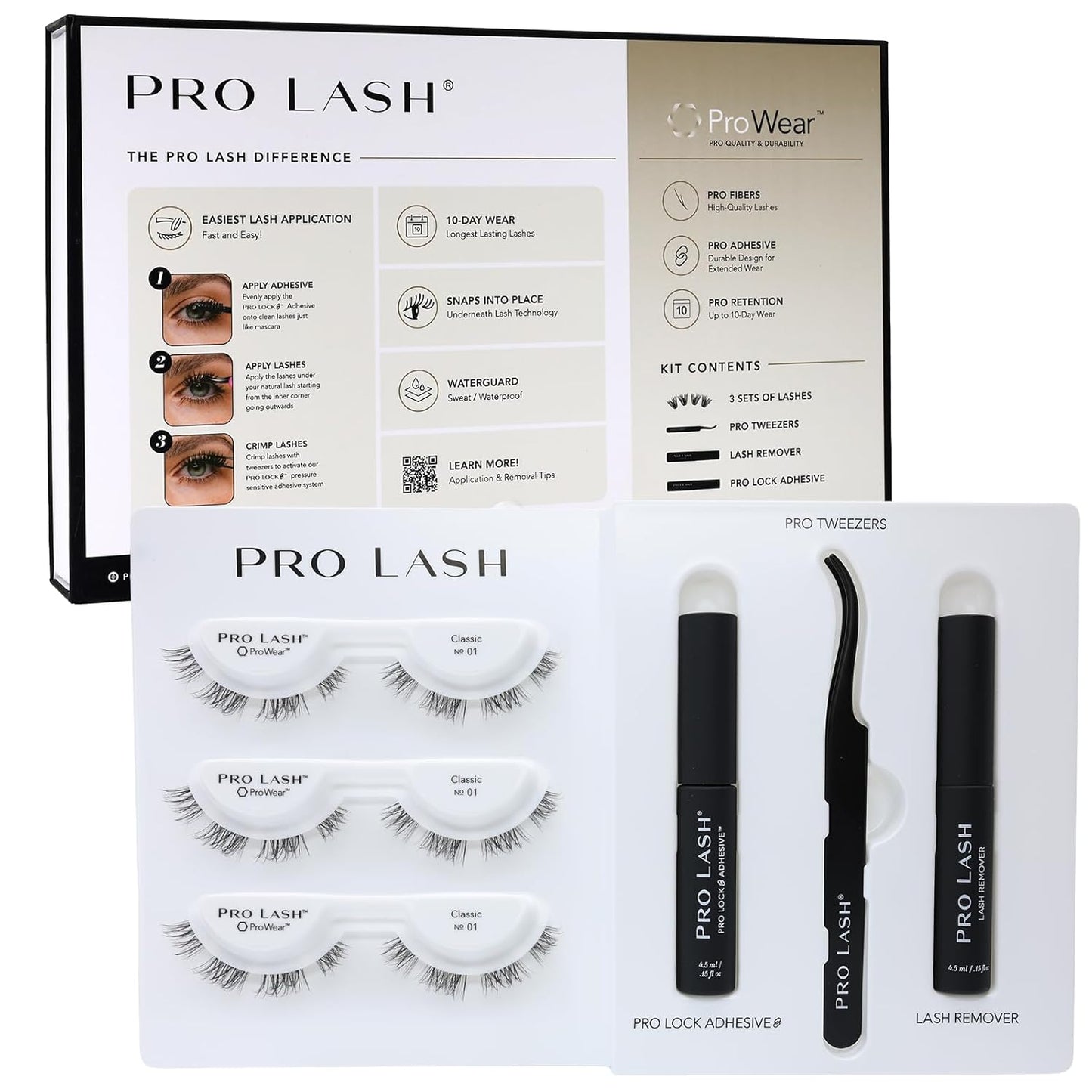 Pro Lash ProWear Starter Lash Clusters Kit for Effortless Beauty