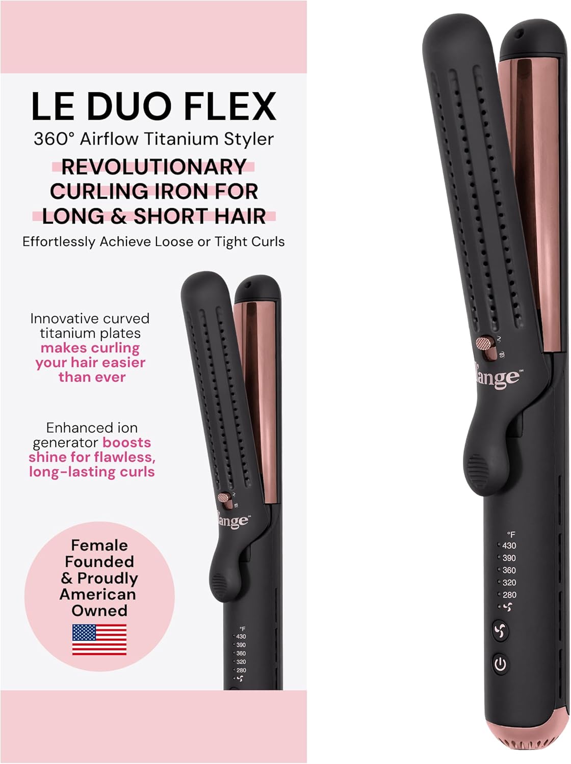 L'ANGE HAIR Le Duo Flex 360 Airflow Titanium Styler Review