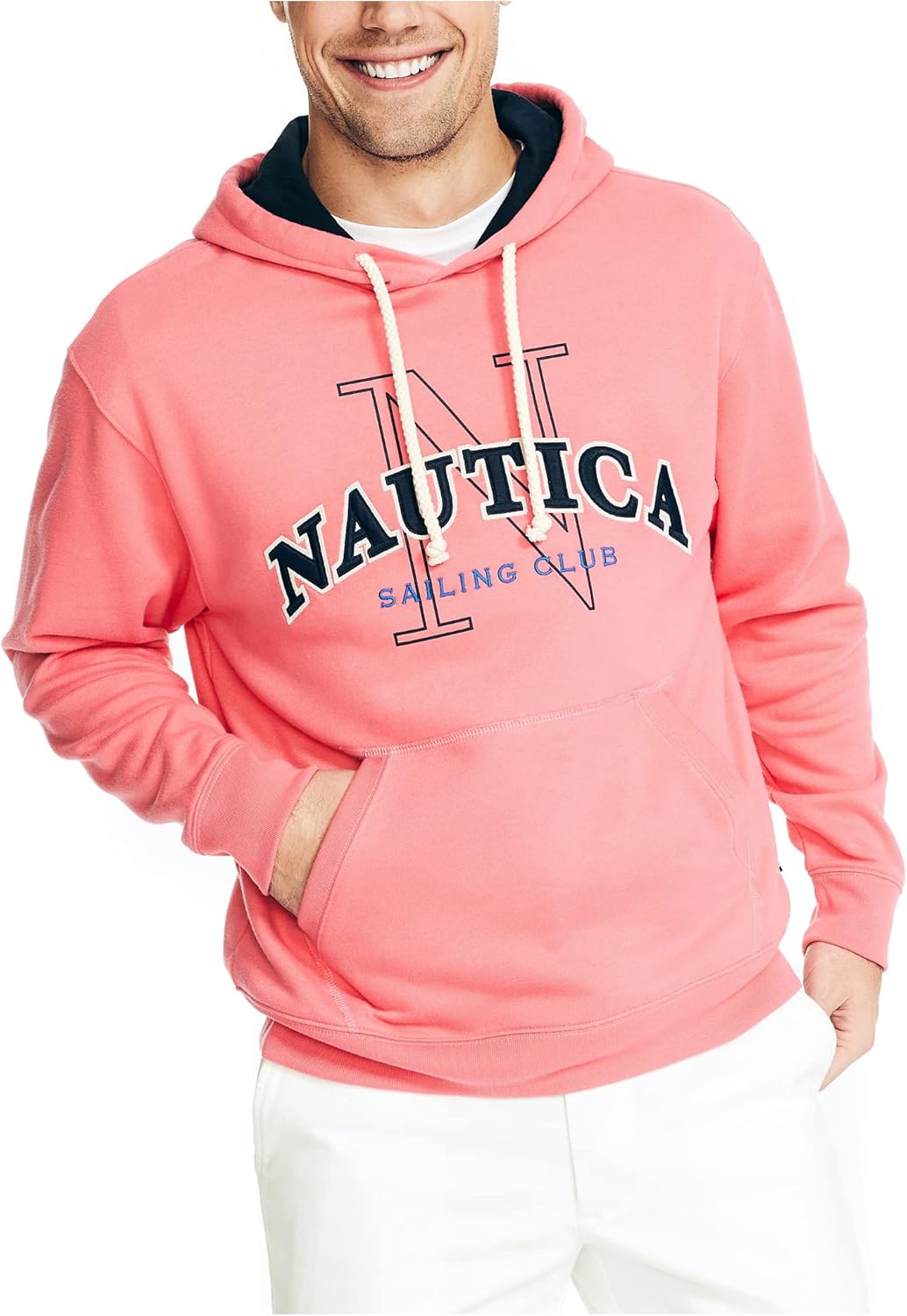 Nautica Men's Eco-Friendly Logo Hoodie
