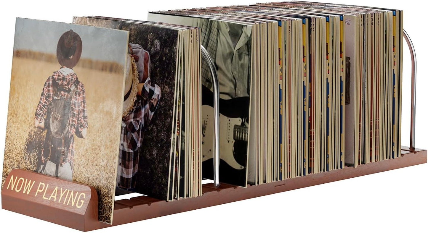 Now Playing Vinyl Record Stand for 150 LPs - Stylish Storage
