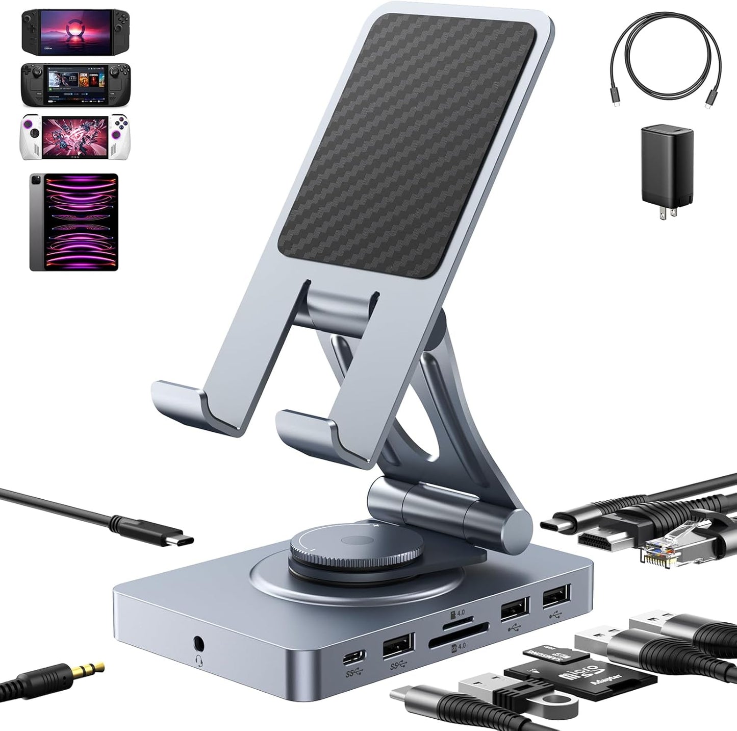 Versatile USB C Docking Station for iPad - 11-in-1 Hub