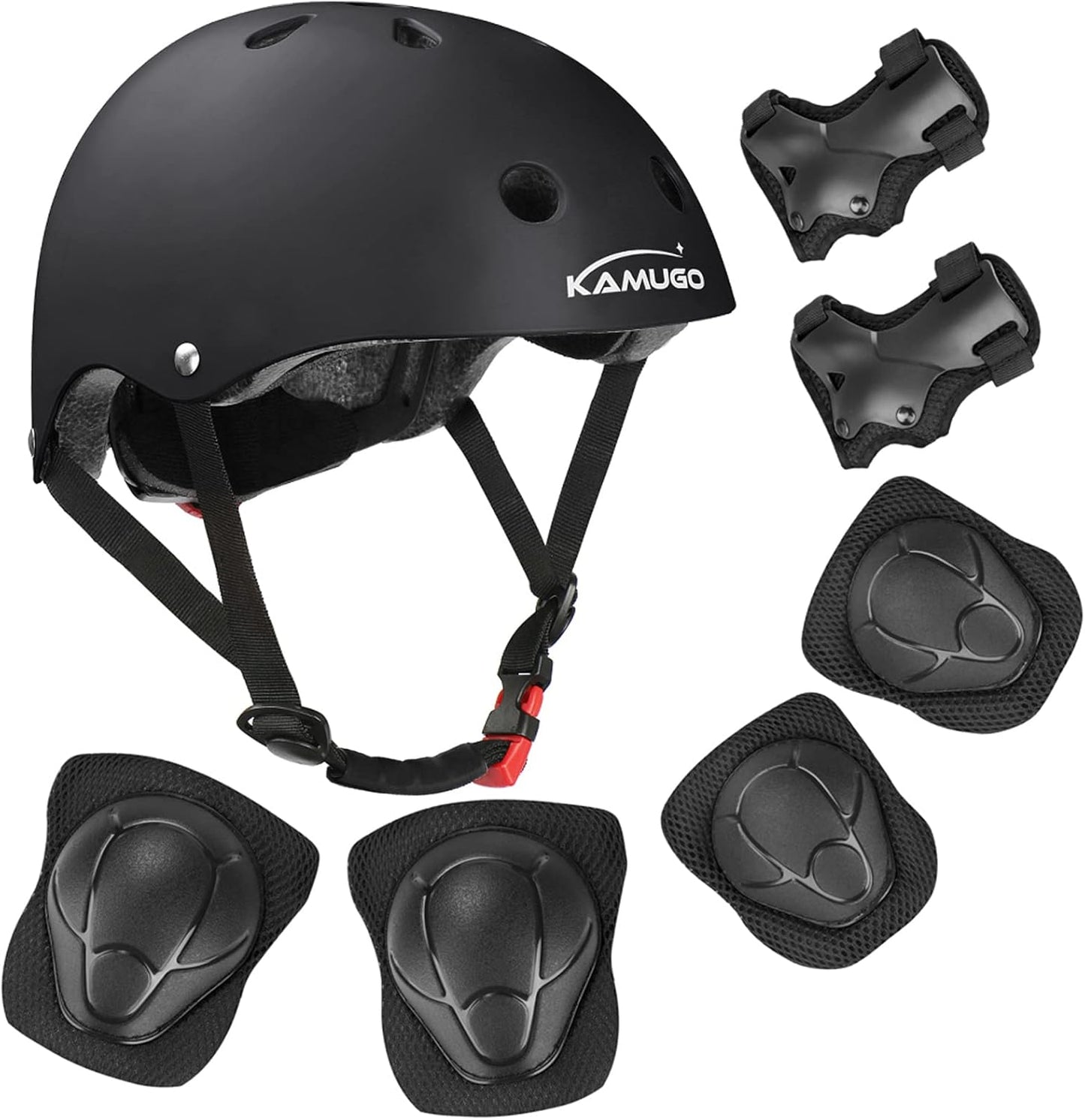 KAMUGO Kids Bike Helmet Set - Safety Gear for Ages 2-8
