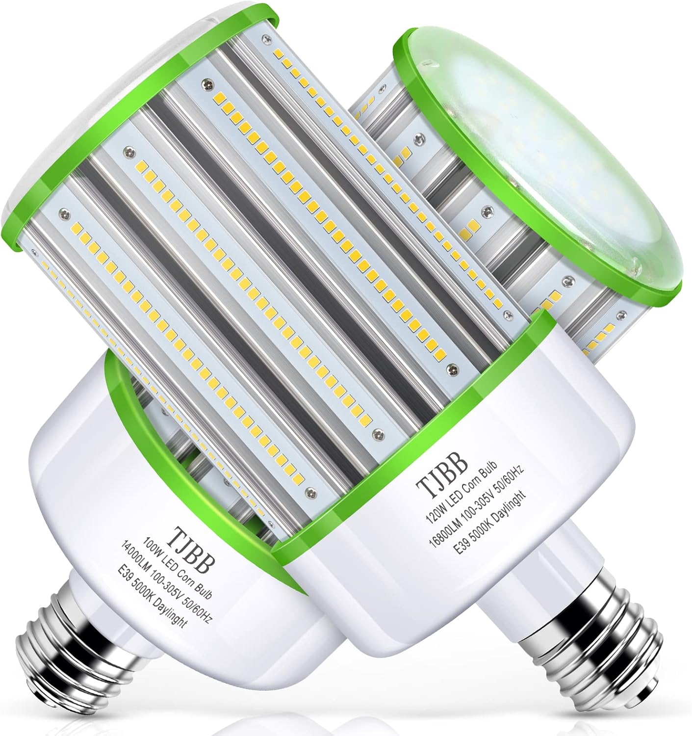2-Pack 120W LED Corn Light Bulb for Bright Commercial Lighting