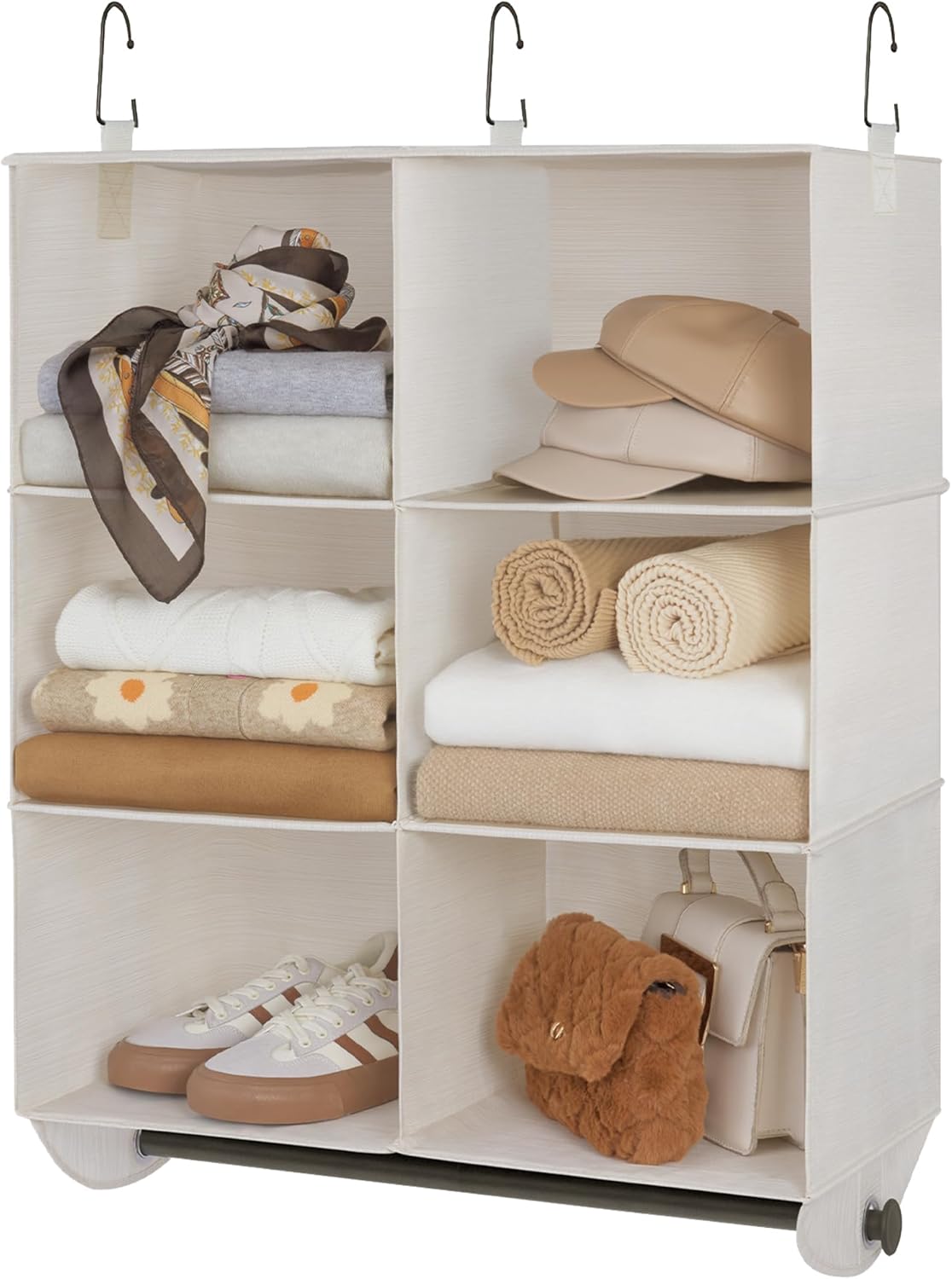 StorageWorks Hanging Closet Organizer for Baby Clothes and More