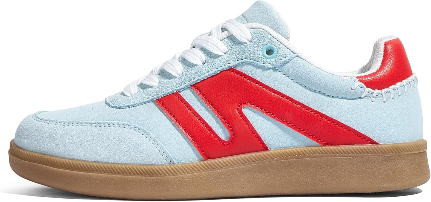 LUCKY STEP Women Classic Retro Gum Sole Fashion Sneakers