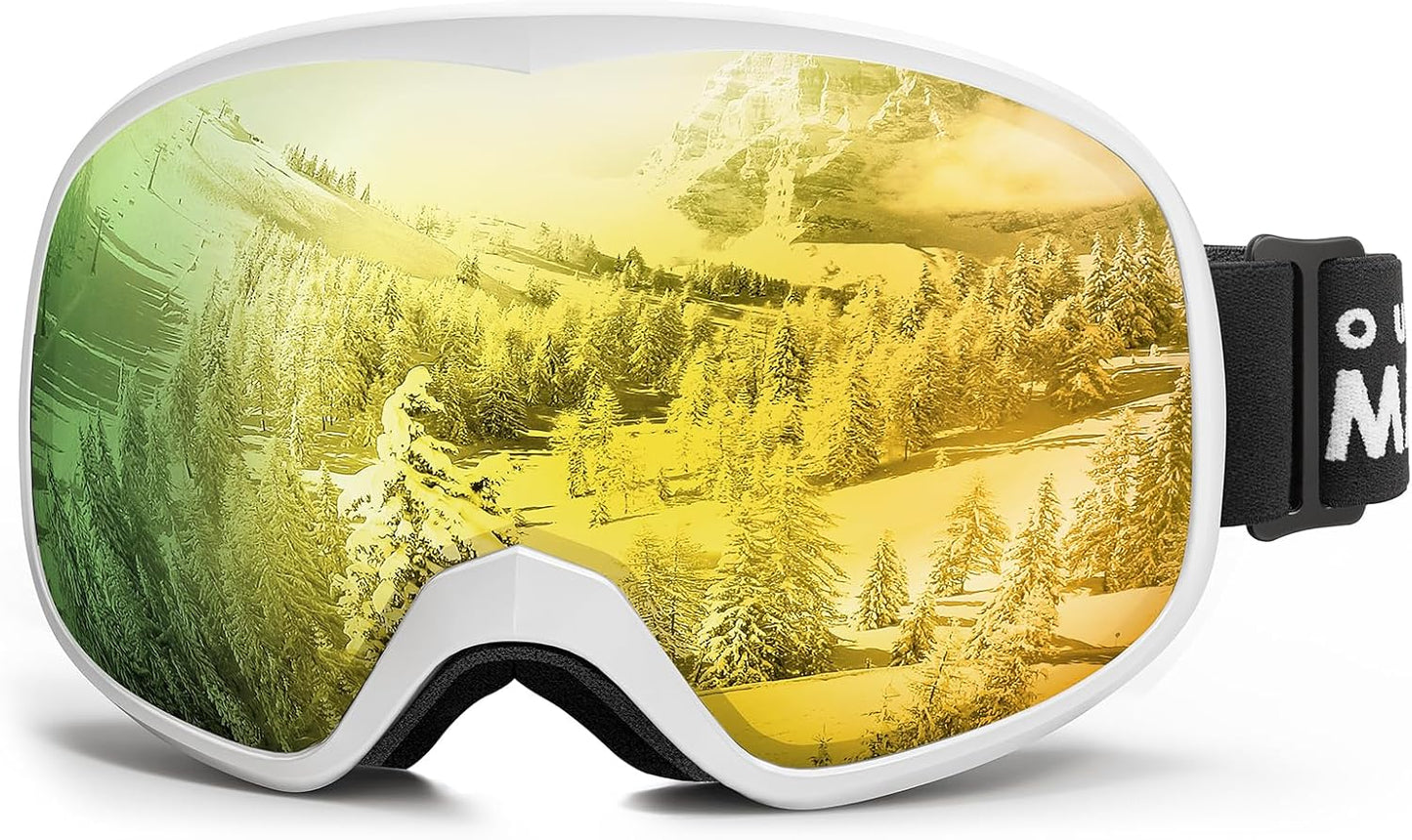 Anti-Fog Kids Ski Goggles - 100% UV Protection