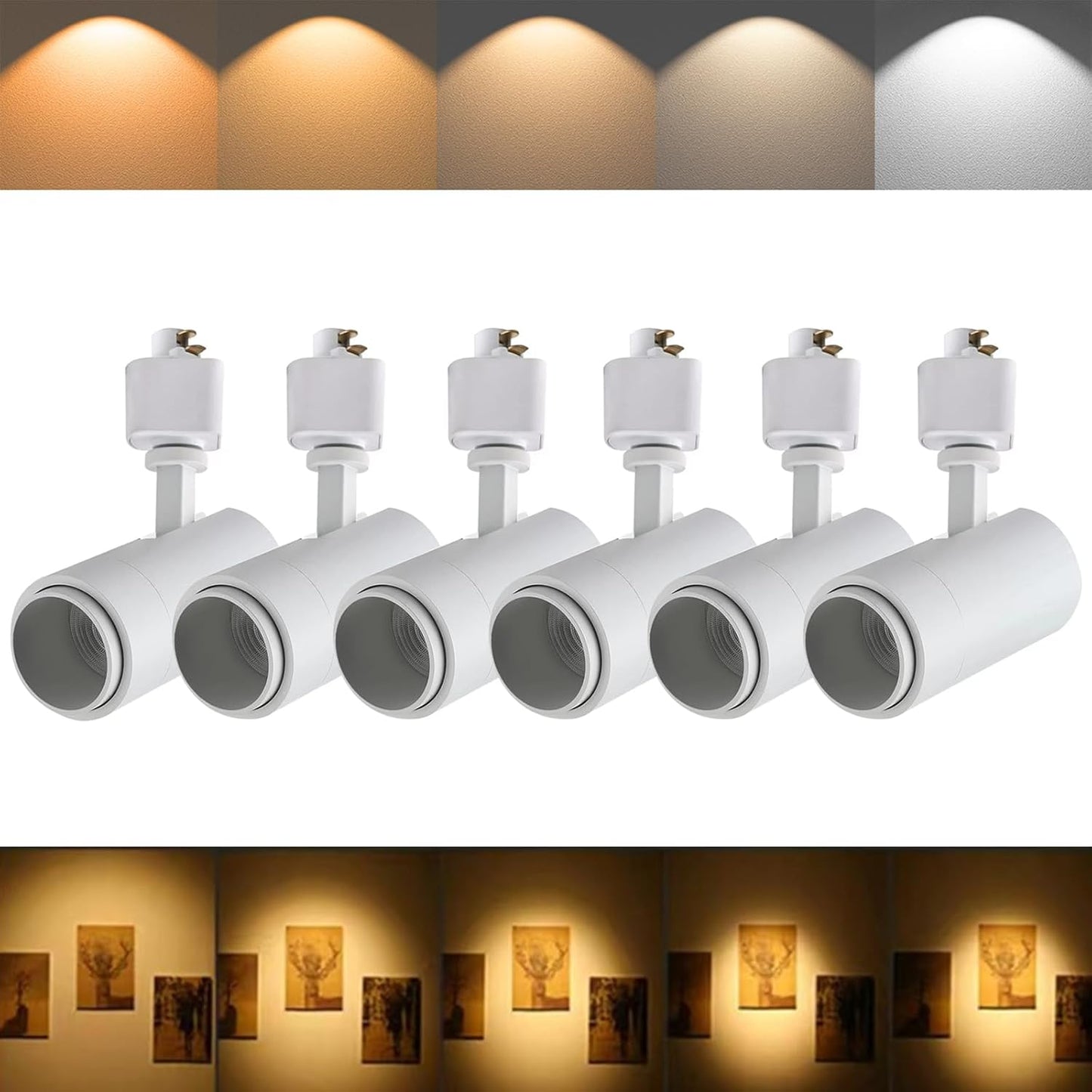 5Color LED Track Lighting Heads 12W Dimmable for Art Lighting