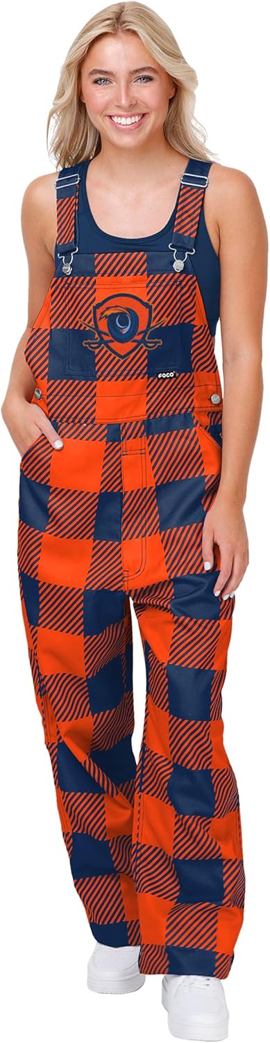 NCAA Womens College Team Logo Bib Overalls for Game Days