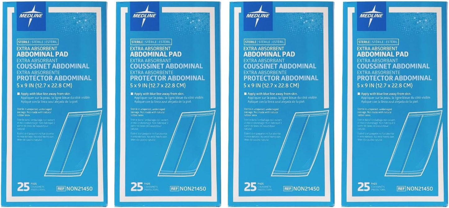 Medline Sterile Abdominal Pads for Effective Wound Care