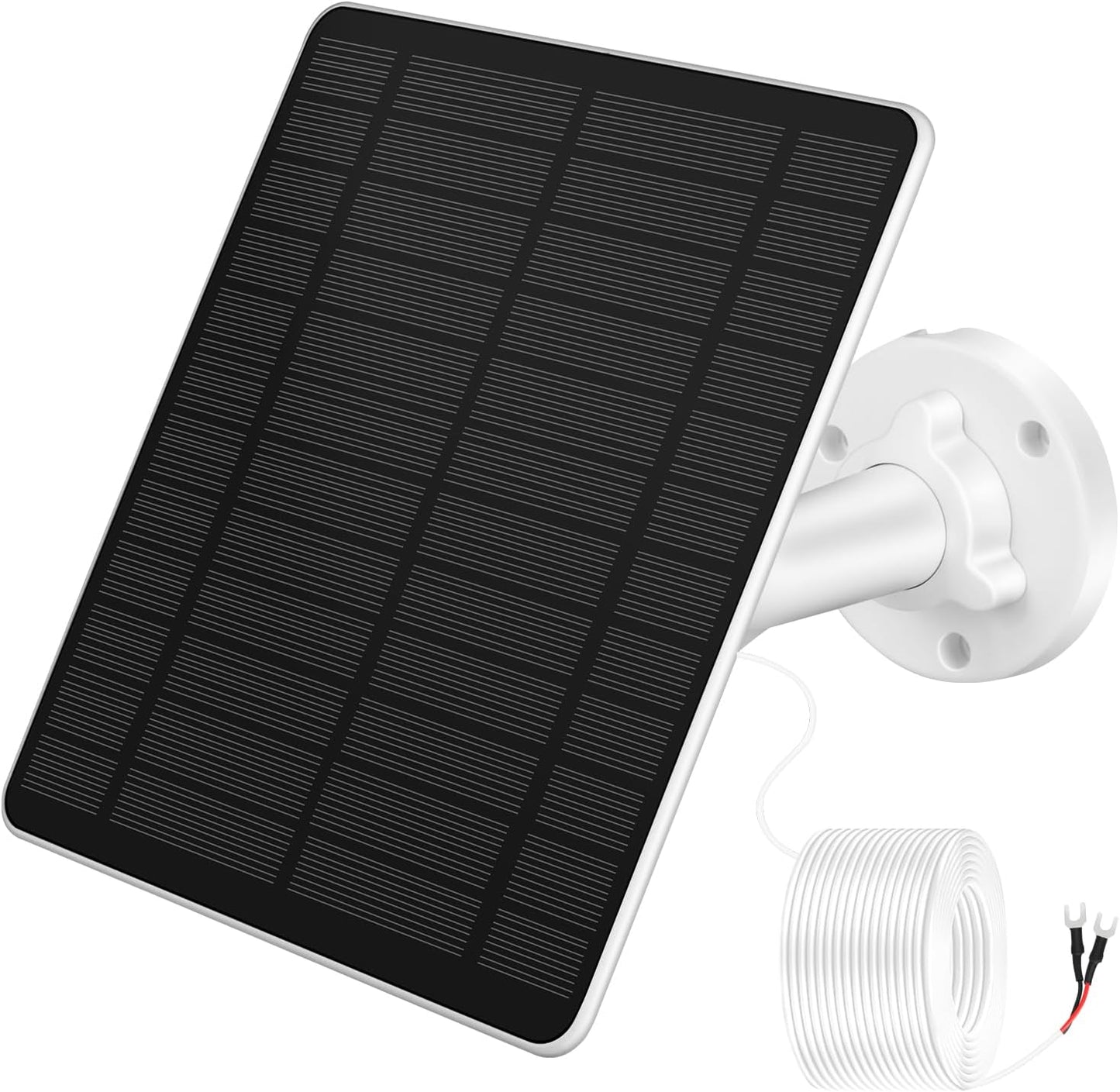 5W Solar Panel Charger for Video Doorbell Plus - Long Cable & Adjustable Mount