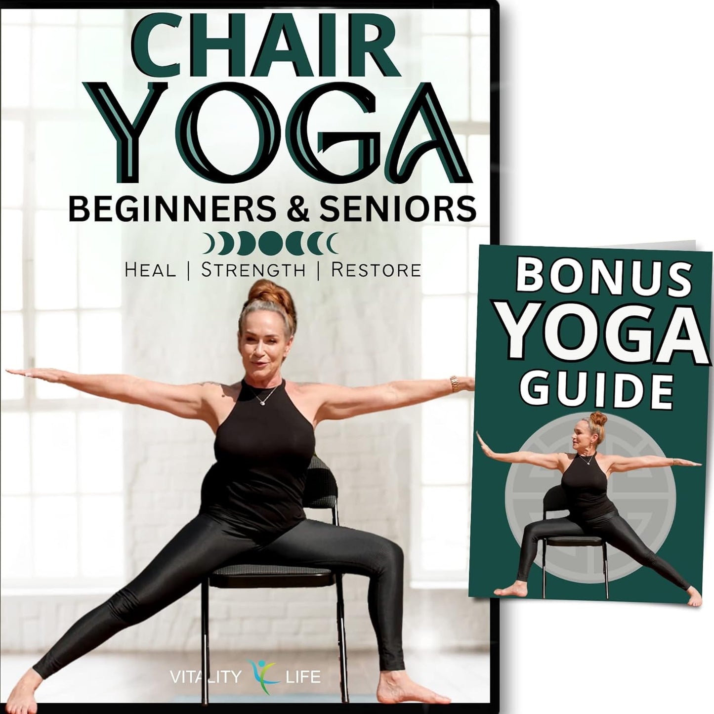 Chair Yoga DVD Set: Strength, Energize, Heal