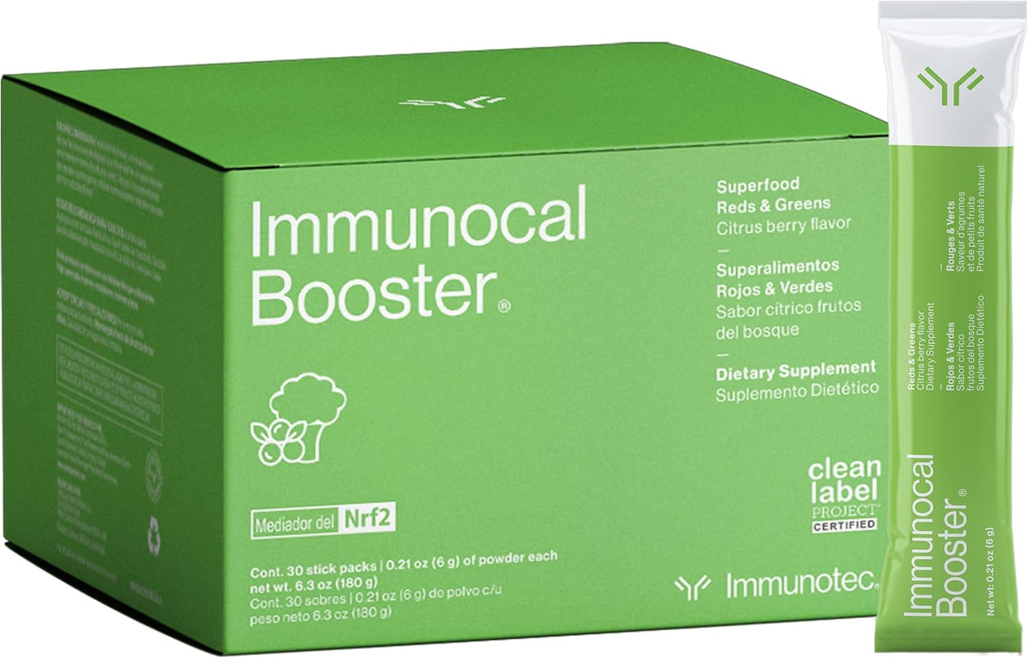 Immunocal Booster with 50+ Fruits & Veggies for Immune Health
