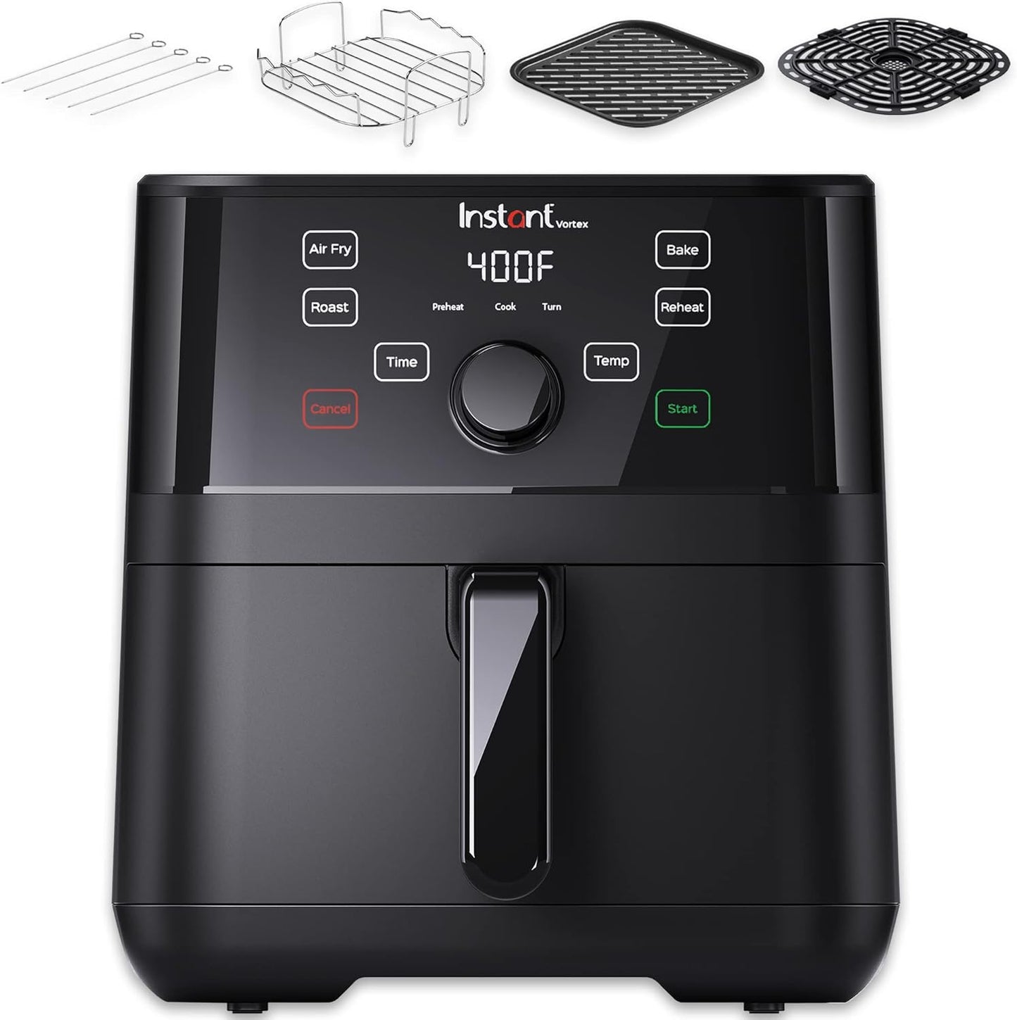 Instant Pot Vortex Air Fryer: Custom Smart Cooking, 4-in-1 Functions!