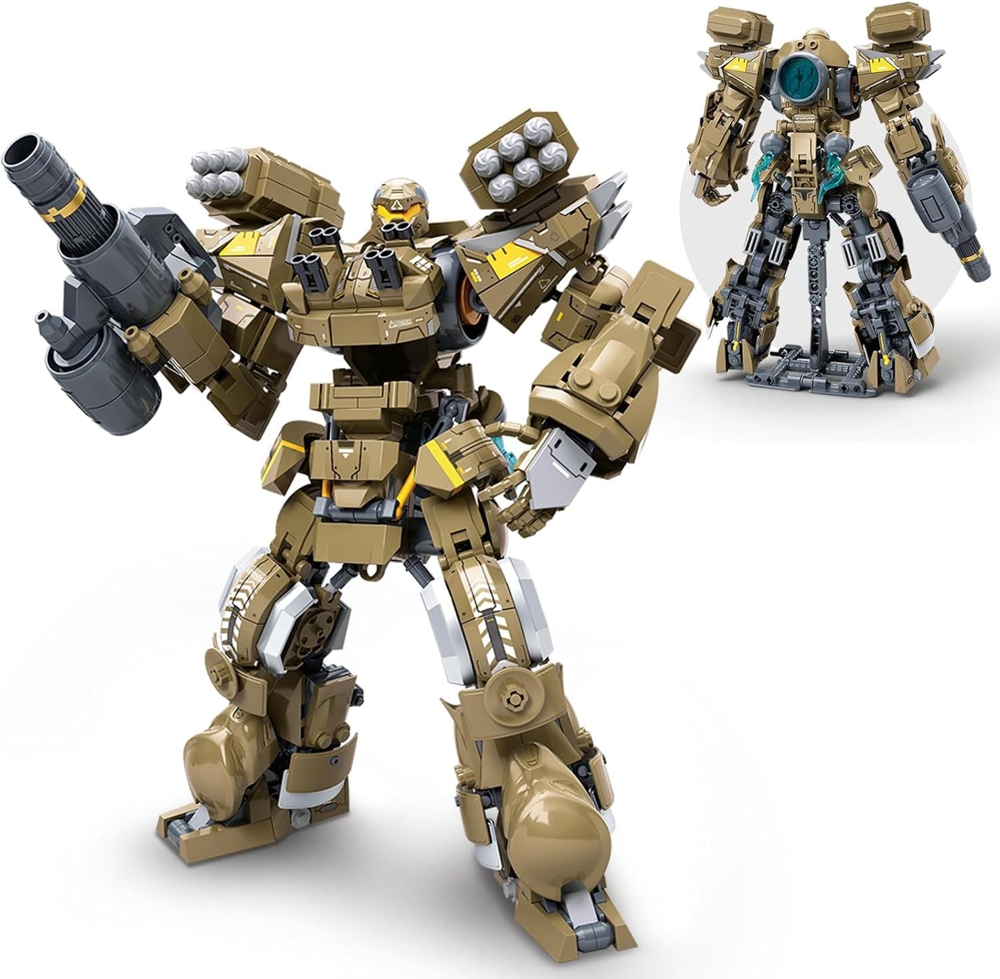 Artillery Mech Robot Transforming Building Blocks Set Review