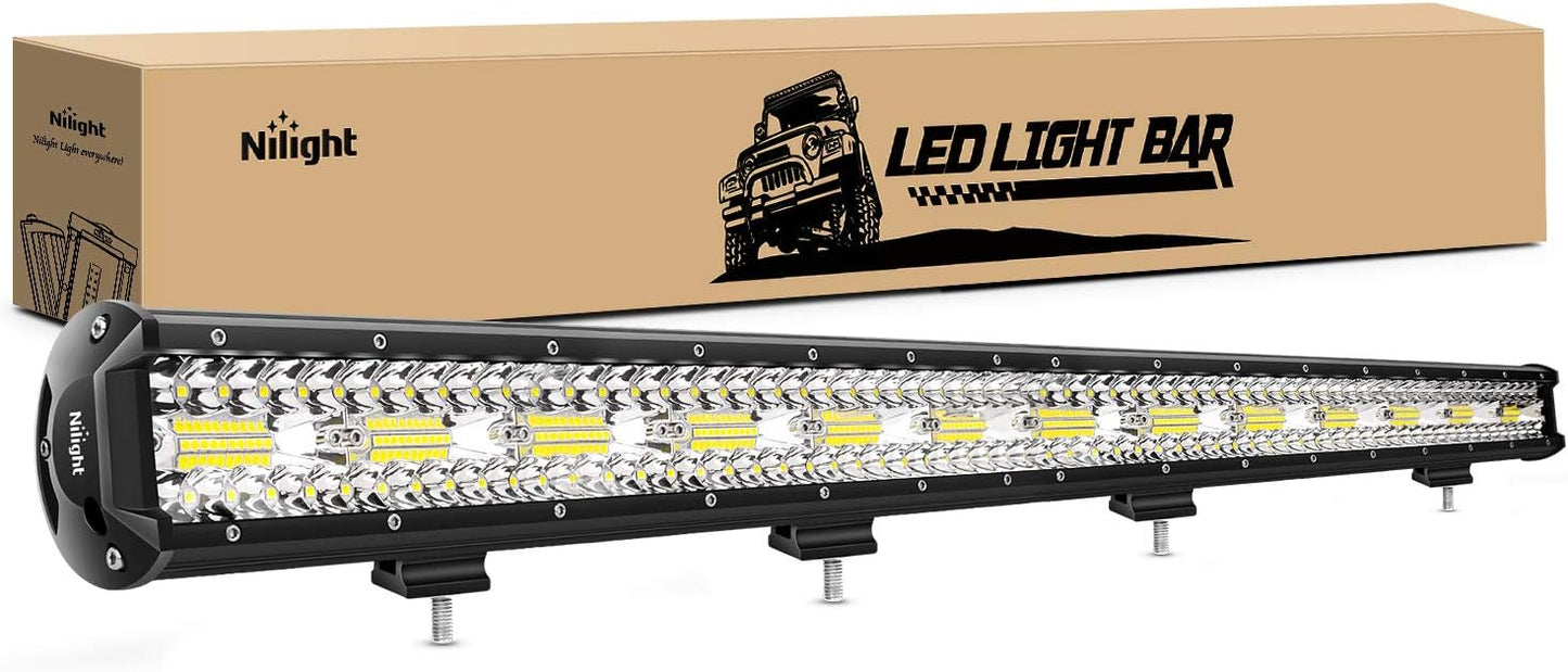 Nilight 37Inch LED Light Bar - 780W Triple Row Combo Beam