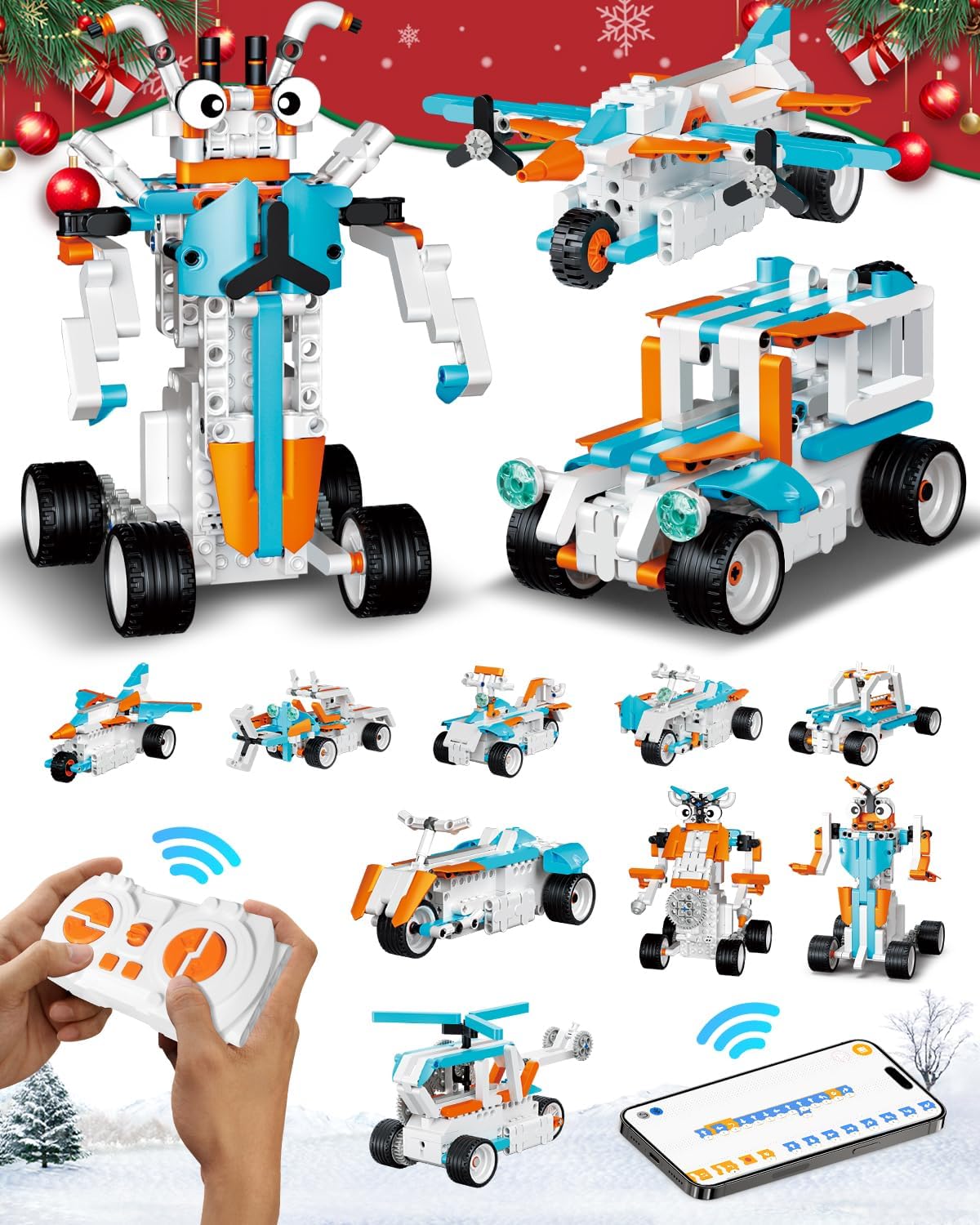 HBUDS 12-in-1 STEM Robot Kit: Interactive Coding Fun!