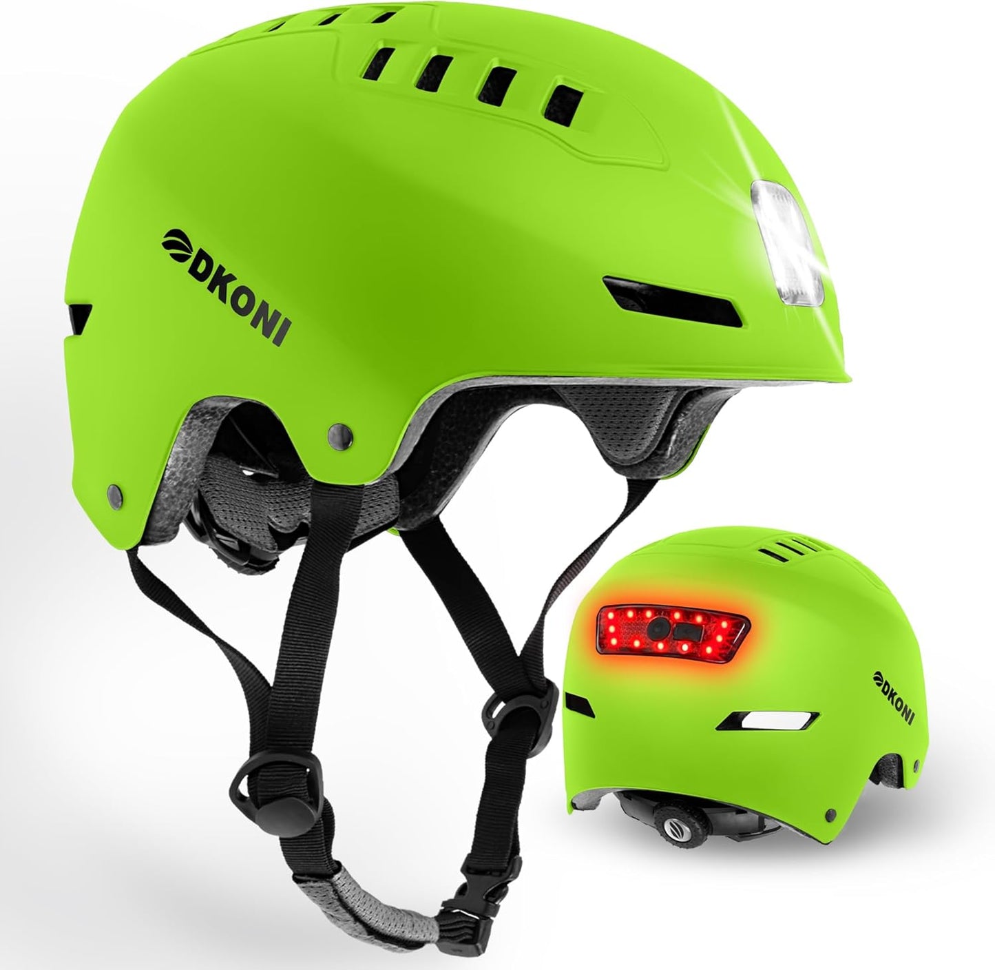 Bike Helmet with LED Lights for Safe Commuting and Cycling