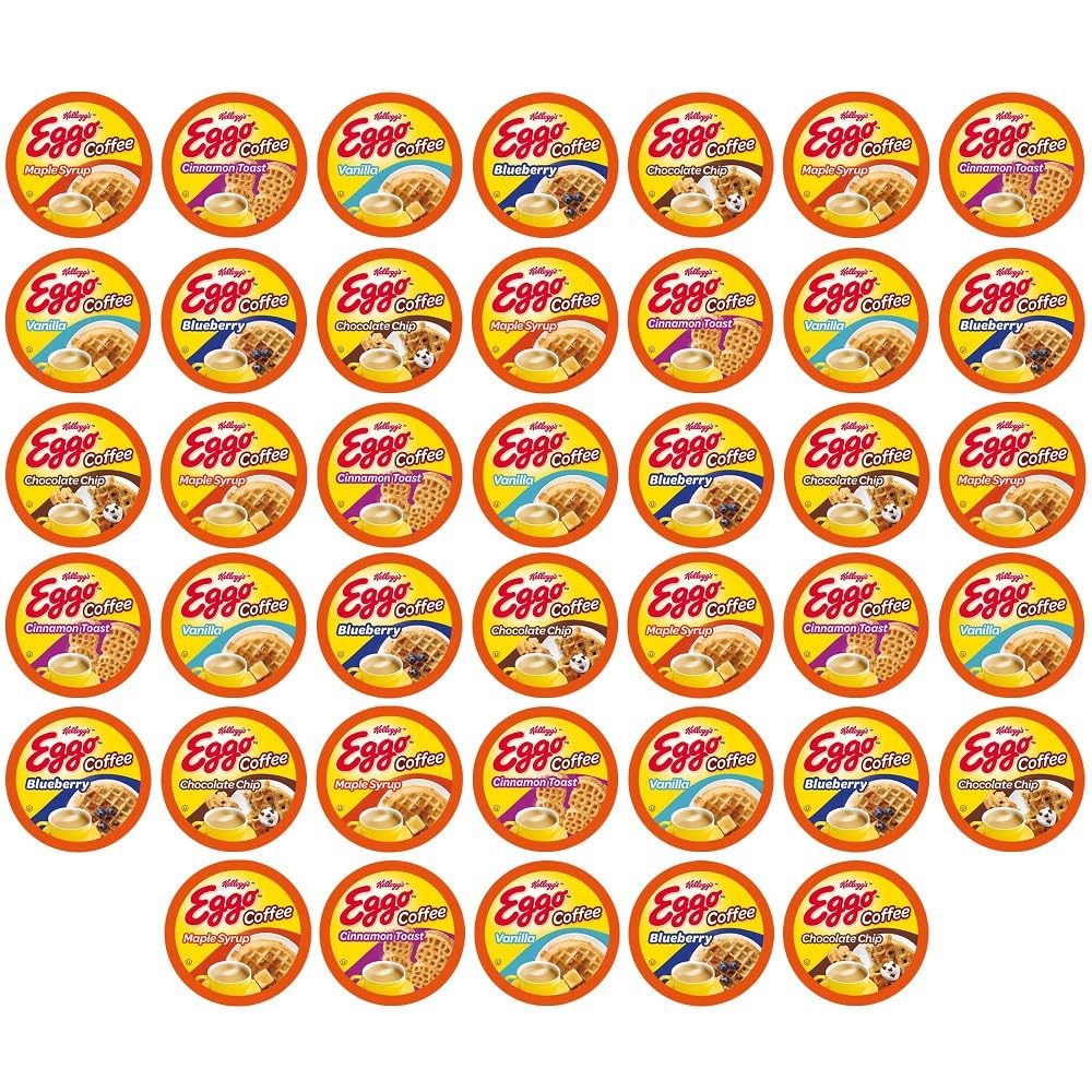 Eggo Waffle Coffee Pods Variety Pack - 40 Fair Trade Flavors