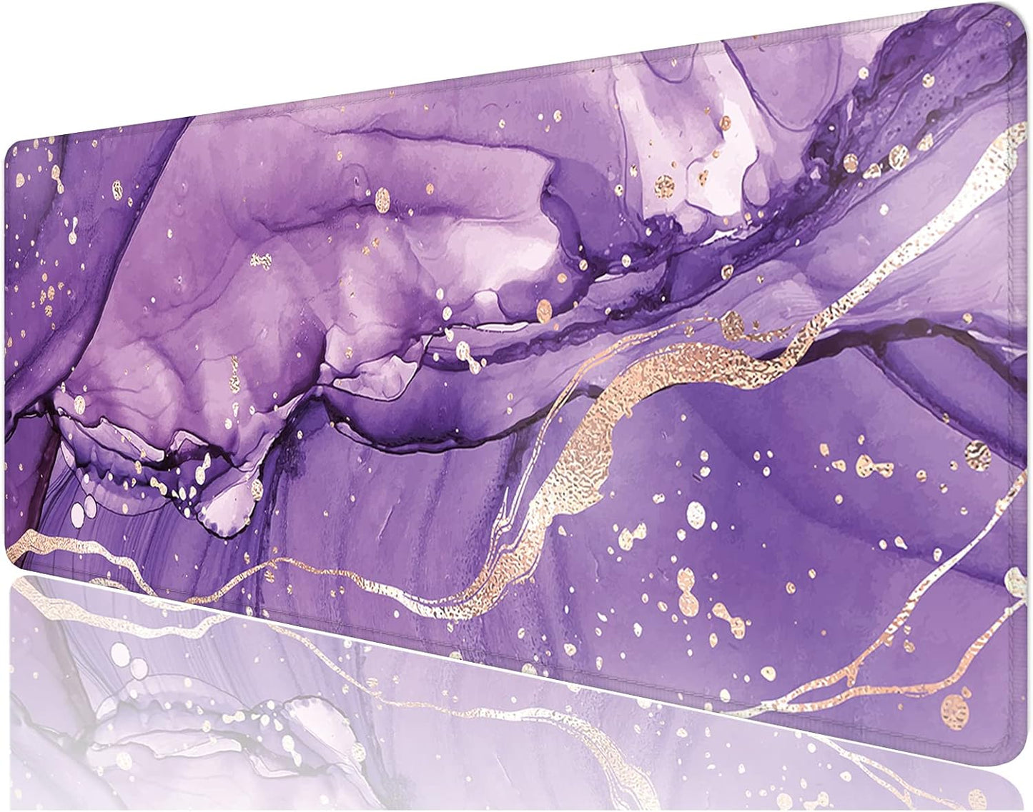 XXL Purple Marble Desk Mat ~ XL Gaming Mouse Pad