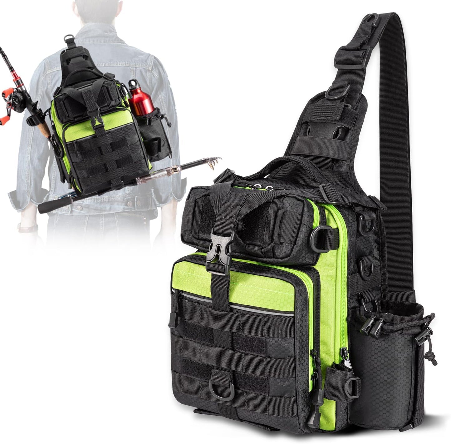 BLISSWILL Fishing Backpack - Stay Dry on the Go!