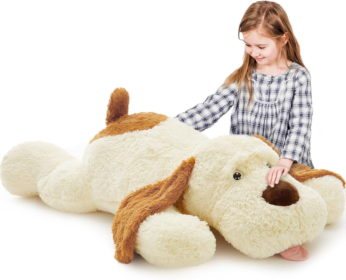 Giant Stuffed Puppy Dog Animal - Ultra Soft Plush Body Pillow