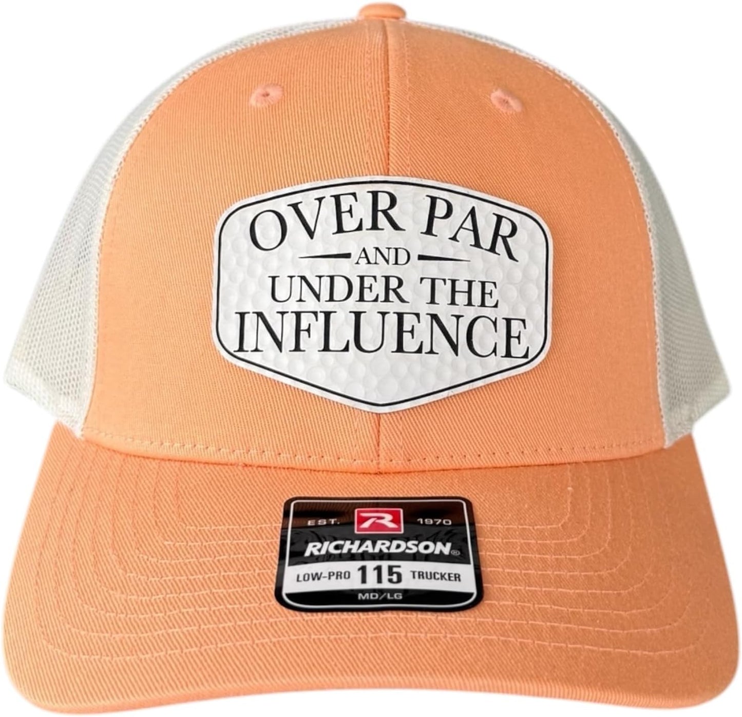 Over Par and Under The Influence Hat for Fun Golfers